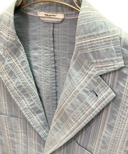 HERMES（エルメス）HERMES (エルメス) コットンテーラードジャケット スカイブルー サイズ:46の古着・服飾アイテム