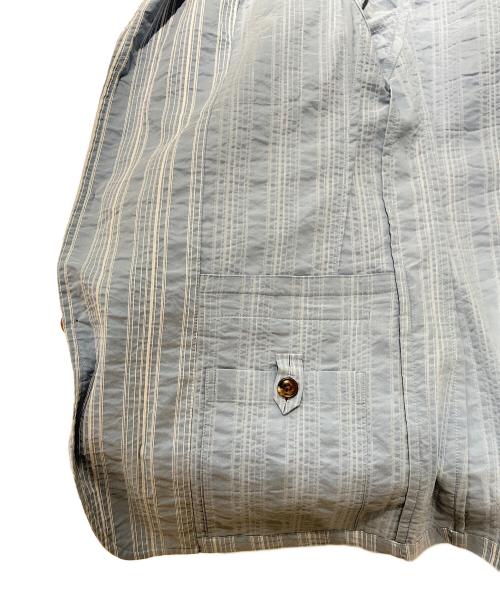 HERMES（エルメス）HERMES (エルメス) コットンテーラードジャケット スカイブルー サイズ:46の古着・服飾アイテム