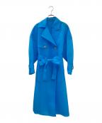 ENFOLDエンフォルド）の古着「オーガンジートレンチコート」｜スカイブルー