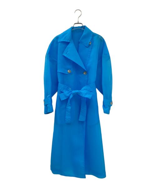 ENFOLD（エンフォルド）ENFOLD (エンフォルド) オーガンジートレンチコート スカイブルー サイズ:36の古着・服飾アイテム