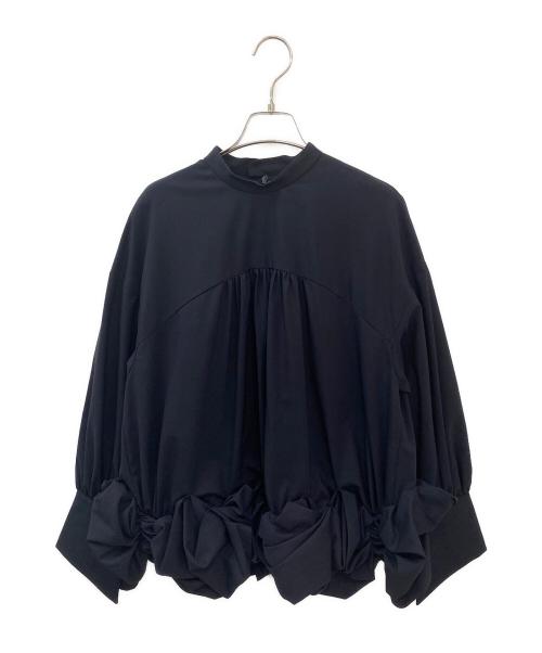 ENFOLD（エンフォルド）ENFOLD (エンフォルド) WRINKLES BLOUSE ブラック サイズ:38の古着・服飾アイテム