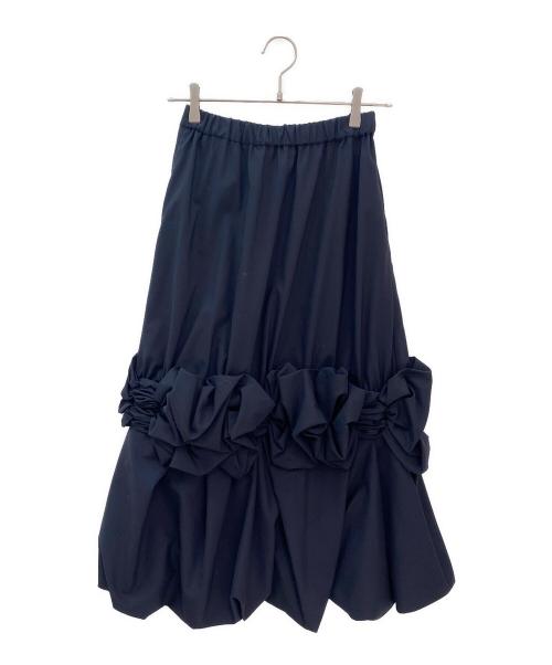 ENFOLD（エンフォルド）ENFOLD (エンフォルド) Wrinkles Balloon-Skirt ネイビー サイズ:36の古着・服飾アイテム