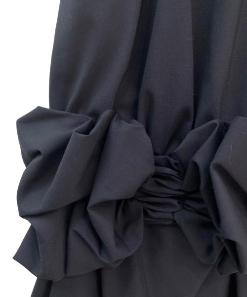 ENFOLD（エンフォルド）ENFOLD (エンフォルド) Wrinkles Balloon-Skirt ネイビー サイズ:36の古着・服飾アイテム