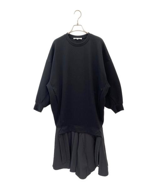 ENFOLD（エンフォルド）ENFOLD (エンフォルド) TAFFETA-SKIRT DRESS ブラック サイズ:36の古着・服飾アイテム