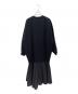 ENFOLD (エンフォルド) TAFFETA-SKIRT DRESS ブラック サイズ:36：20000円