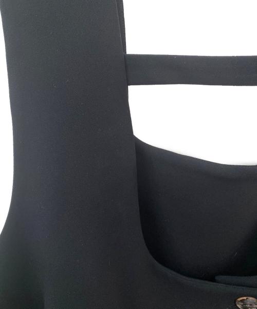 ENFOLD（エンフォルド）ENFOLD (エンフォルド) PLEATS TWO－WAY VEST ブラック サイズ:38の古着・服飾アイテム