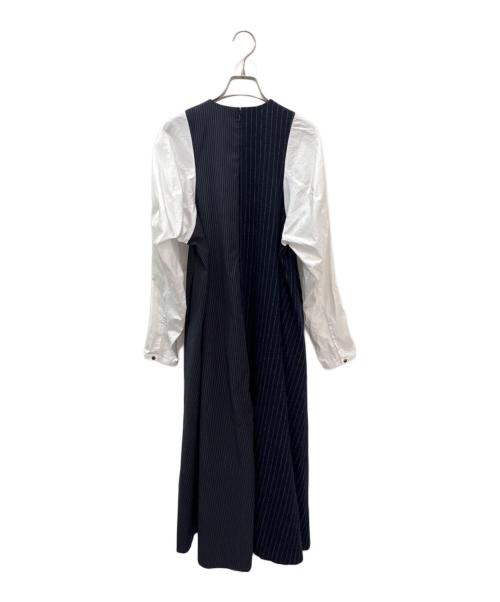 ENFOLD（エンフォルド）ENFOLD (エンフォルド) TANKーTOP LAYERED DRESS ネイビー サイズ:38の古着・服飾アイテム