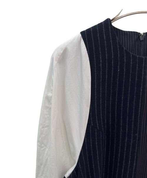 ENFOLD（エンフォルド）ENFOLD (エンフォルド) TANKーTOP LAYERED DRESS ネイビー サイズ:38の古着・服飾アイテム