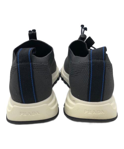 PRADA（プラダ）PRADA (プラダ) ニットソックススニーカー グレー サイズ:6の古着・服飾アイテム