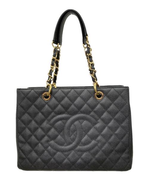 CHANEL（シャネル）CHANEL (シャネル) GSTトート/グランドショッピングトート ブラック サイズ:33の古着・服飾アイテム