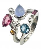 Cartierカルティエ）の古着「メリメロ マルチストーンリング」