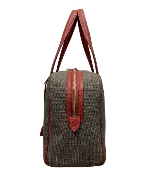 HERMES（エルメス）HERMES (エルメス) ヴィクトリアⅡ 35/ハンドバッグ グレー×レッド サイズ:35の古着・服飾アイテム