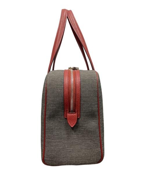 HERMES（エルメス）HERMES (エルメス) ヴィクトリアⅡ 35/ハンドバッグ グレー×レッド サイズ:35の古着・服飾アイテム
