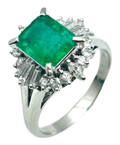 NO BRAND（ノーブランド）NO BRAND (ノーブランド) エメラルドリング サイズ:12号の古着・服飾アイテム