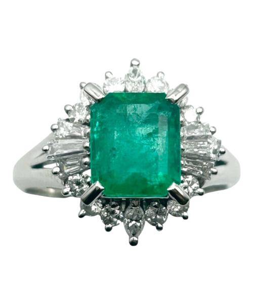 NO BRAND（ノーブランド）NO BRAND (ノーブランド) エメラルドリング サイズ:12号の古着・服飾アイテム