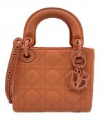 Christian Diorクリスチャン ディオール）の古着「LADY DIOR MINI レディディオール ミニ」｜マットオレンジ