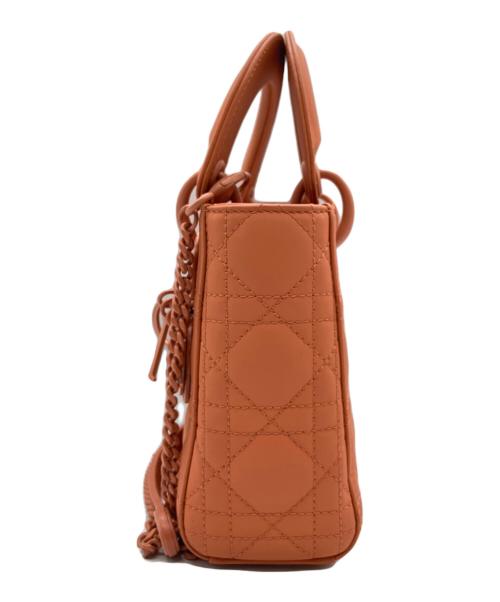 Christian Dior（クリスチャン ディオール）Christian Dior (クリスチャン ディオール) LADY DIOR MINI レディディオール ミニ マットオレンジ サイズ:MINI/ミニの古着・服飾アイテム