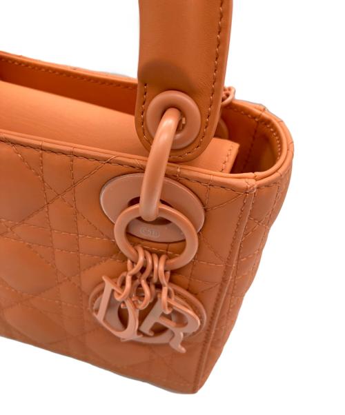 Christian Dior（クリスチャン ディオール）Christian Dior (クリスチャン ディオール) LADY DIOR MINI レディディオール ミニ マットオレンジ サイズ:MINI/ミニの古着・服飾アイテム