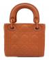Christian Dior (クリスチャン ディオール) LADY DIOR MINI レディディオール ミニ マットオレンジ サイズ:MINI/ミニ：450000円