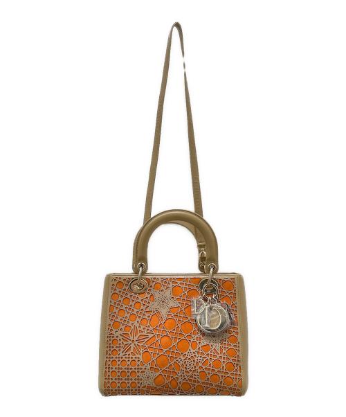 Christian Dior（クリスチャン ディオール）Christian Dior (クリスチャン ディオール) レディディオール ミディアム オレンジ サイズ:M/ミディアムの古着・服飾アイテム