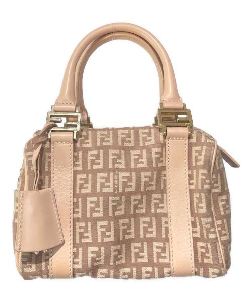 FENDI（フェンディ）FENDI (フェンディ) ズッキーノ ミニボストンバッグ ベージュの古着・服飾アイテム