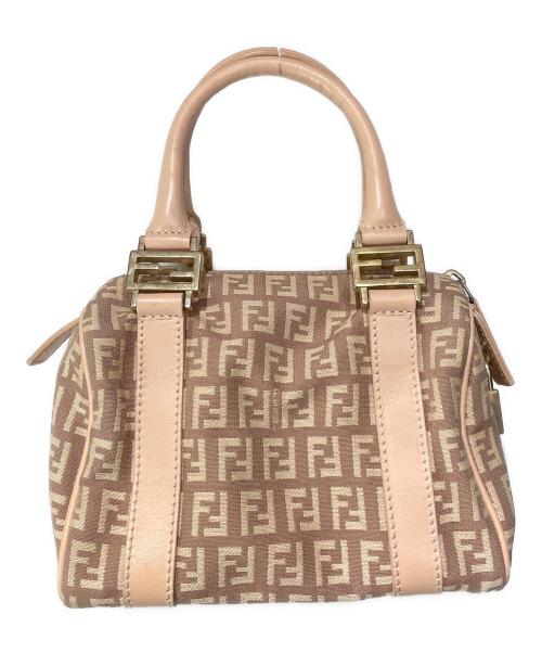 FENDI（フェンディ）FENDI (フェンディ) ズッキーノ ミニボストンバッグ ベージュの古着・服飾アイテム