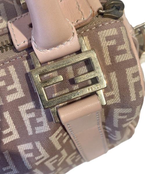 FENDI（フェンディ）FENDI (フェンディ) ズッキーノ ミニボストンバッグ ベージュの古着・服飾アイテム