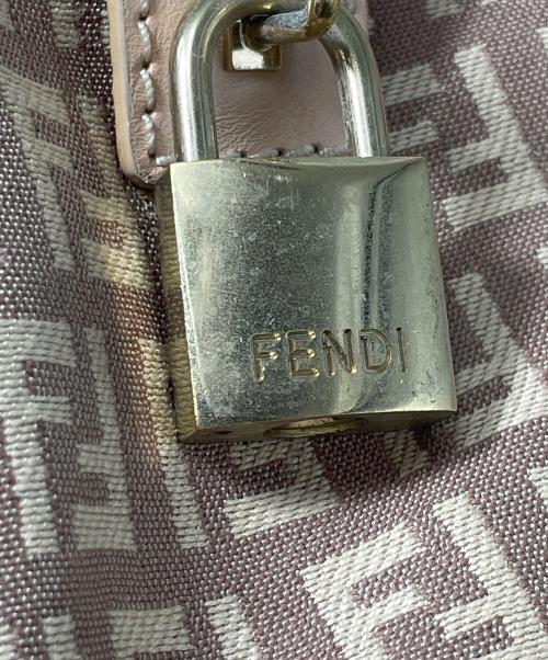 FENDI（フェンディ）FENDI (フェンディ) ズッキーノ ミニボストンバッグ ベージュの古着・服飾アイテム