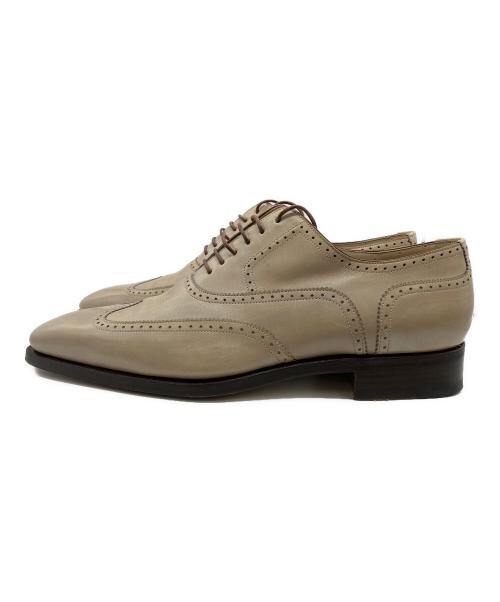 Santoni（サントーニ）Santoni (サントーニ) ウィングチップシューズ ベージュ サイズ:7　1/2の古着・服飾アイテム