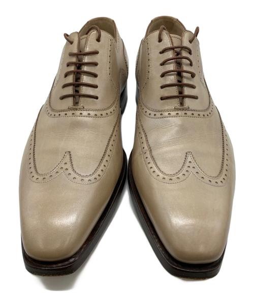 Santoni（サントーニ）Santoni (サントーニ) ウィングチップシューズ ベージュ サイズ:7　1/2の古着・服飾アイテム