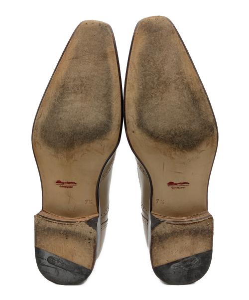 Santoni（サントーニ）Santoni (サントーニ) ウィングチップシューズ ベージュ サイズ:7　1/2の古着・服飾アイテム