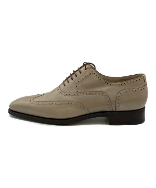 Santoni（サントーニ）Santoni (サントーニ) ウィングチップシューズ ベージュ サイズ:7　1/2の古着・服飾アイテム