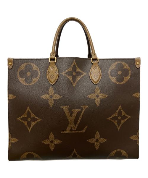 LOUIS VUITTON（ルイ ヴィトン）LOUIS VUITTON (ルイ ヴィトン) オンザゴーGM/ハンドバッグ/トートバッグ/モノグラム・ジャイアント・リバース ブラウン サイズ:GMの古着・服飾アイテム