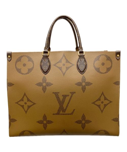 LOUIS VUITTON（ルイ ヴィトン）LOUIS VUITTON (ルイ ヴィトン) オンザゴーGM/ハンドバッグ/トートバッグ/モノグラム・ジャイアント・リバース ブラウン サイズ:GMの古着・服飾アイテム