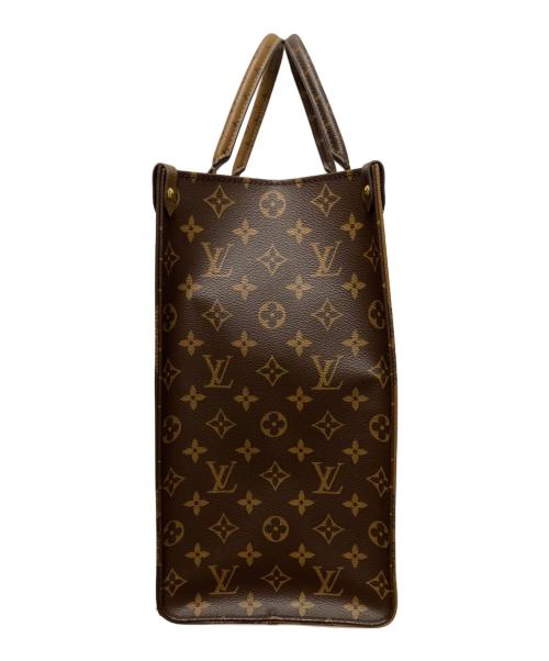 LOUIS VUITTON（ルイ ヴィトン）LOUIS VUITTON (ルイ ヴィトン) オンザゴーGM/ハンドバッグ/トートバッグ/モノグラム・ジャイアント・リバース ブラウン サイズ:GMの古着・服飾アイテム