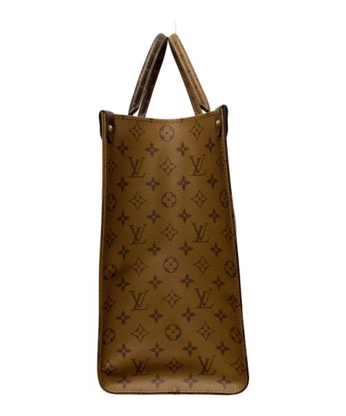 LOUIS VUITTON（ルイ ヴィトン）LOUIS VUITTON (ルイ ヴィトン) オンザゴーGM/ハンドバッグ/トートバッグ/モノグラム・ジャイアント・リバース ブラウン サイズ:GMの古着・服飾アイテム