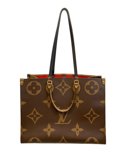 LOUIS VUITTON（ルイ ヴィトン）LOUIS VUITTON (ルイ ヴィトン) オンザゴーGM/ハンドバッグ/トートバッグ/モノグラム・ジャイアント・リバース ブラウン サイズ:GMの古着・服飾アイテム