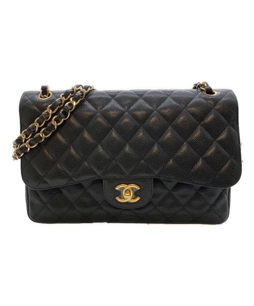 CHANEL（シャネル）CHANEL (シャネル) マトラッセ 30 / Wフラップチェーンショルダーバッグ ブラック サイズ:30の古着・服飾アイテム