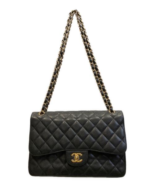 CHANEL（シャネル）CHANEL (シャネル) マトラッセ 30 / Wフラップチェーンショルダーバッグ ブラック サイズ:30の古着・服飾アイテム