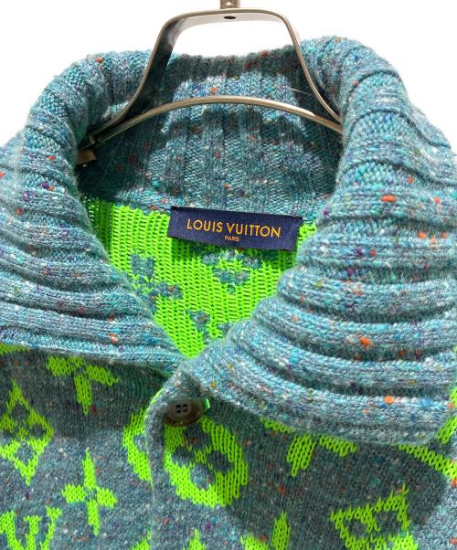 LOUIS VUITTON（ルイ ヴィトン）LOUIS VUITTON (ルイ ヴィトン) モノグラムシグネチャー カーディガン グリーン サイズ:XLの古着・服飾アイテム