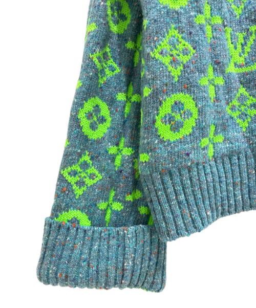 LOUIS VUITTON（ルイ ヴィトン）LOUIS VUITTON (ルイ ヴィトン) モノグラムシグネチャー カーディガン グリーン サイズ:XLの古着・服飾アイテム