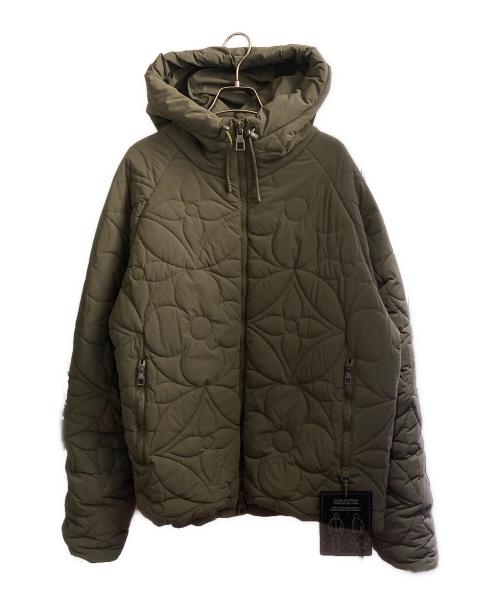 LOUIS VUITTON（ルイ ヴィトン）LOUIS VUITTON (ルイ ヴィトン) 23SS フラワーキルテッド フーディ ジャケット オリーブ サイズ:54の古着・服飾アイテム