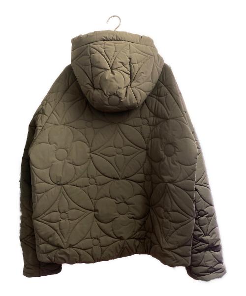 LOUIS VUITTON（ルイ ヴィトン）LOUIS VUITTON (ルイ ヴィトン) 23SS フラワーキルテッド フーディ ジャケット オリーブ サイズ:54の古着・服飾アイテム