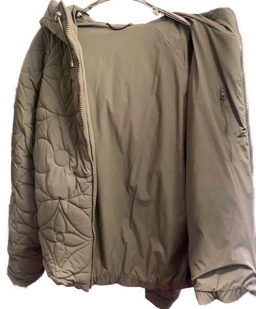 LOUIS VUITTON（ルイ ヴィトン）LOUIS VUITTON (ルイ ヴィトン) 23SS フラワーキルテッド フーディ ジャケット オリーブ サイズ:54の古着・服飾アイテム
