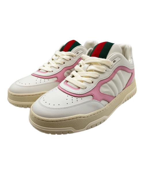 GUCCI（グッチ）GUCCI (グッチ) GUCCI Re-Web/リウェブスニーカー ホワイト サイズ:38 1/2の古着・服飾アイテム