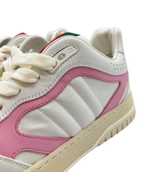 GUCCI（グッチ）GUCCI (グッチ) GUCCI Re-Web/リウェブスニーカー ホワイト サイズ:38 1/2の古着・服飾アイテム