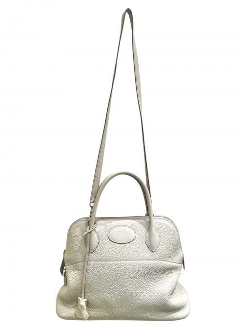 HERMES（エルメス）HERMES (エルメス) ボリード 31/シルバー金具/トリヨンクレマンス/ライトグレー/Y刻印 ライトグレー サイズ:31の古着・服飾アイテム