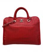 CHANELシャネル）の古着「チェーントートバッグ」｜レッド