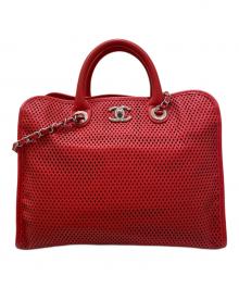 CHANEL（シャネル）の古着「チェーントートバッグ」｜レッド