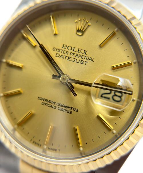 ROLEX（ロレックス）ROLEX (ロレックス) DATEJUST 36  デイトジャスト 36mm  Ref.16234 シャンパンゴールド サイズ:36mm/19.5cmの古着・服飾アイテム